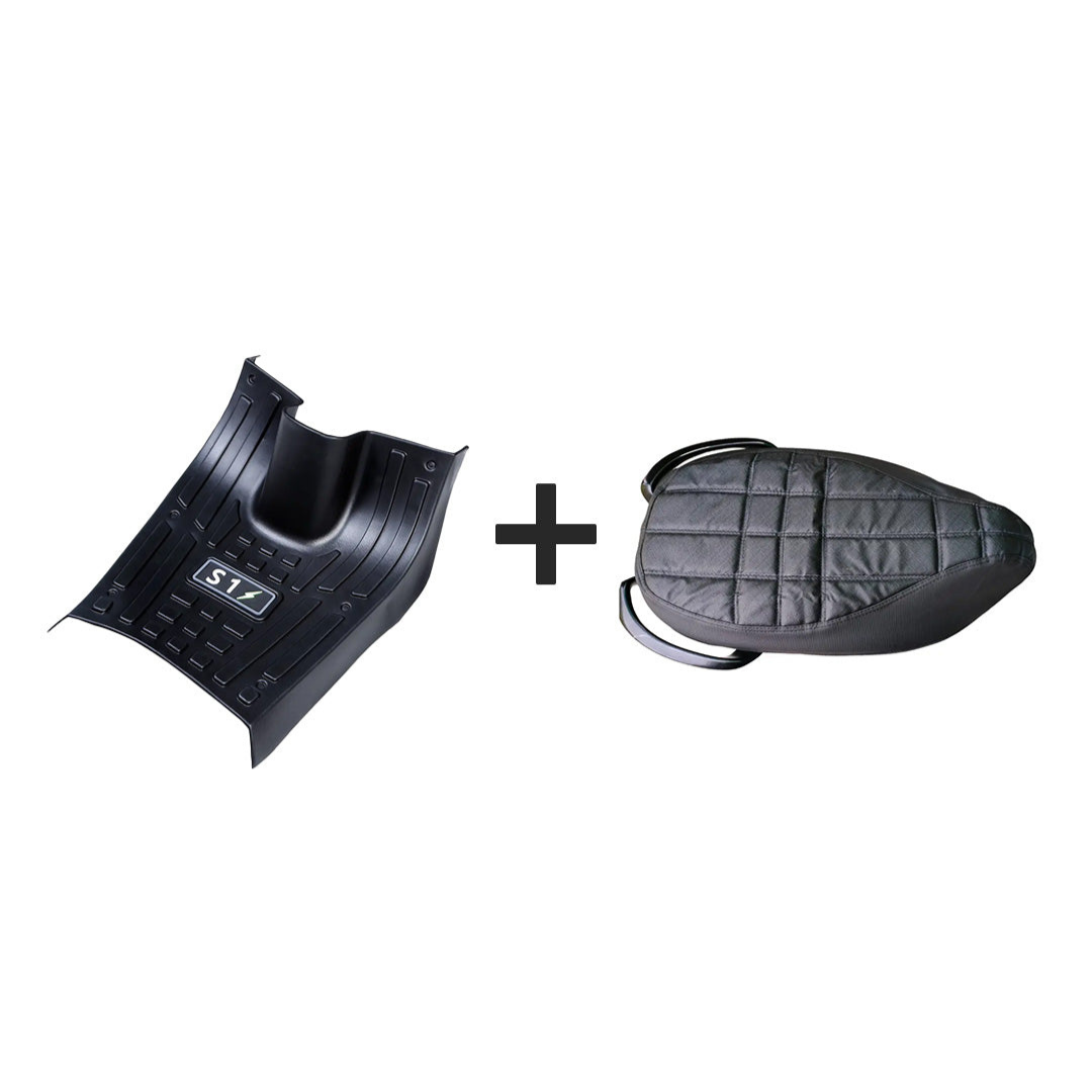 3D floor matte + cushioned seat cover  (s1 air,s1 pro gen 2,s1 X and s1 X+)