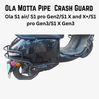 17 Gauge Ola Motta Pipe (Bahubali) Crash Guard With Sliders & Bothside Buddy Step