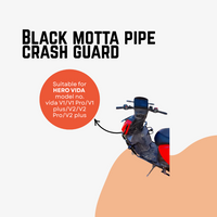 Black motta pipe crash guard with sliders for vida V1/V1 Pro/V1 plus/V2/V2 Pro/V2 plus
