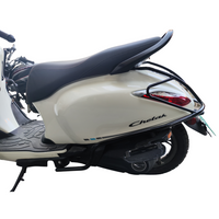 Bajaj Chetak EV black Motta pipe crash guard with sliders for 3501/3502/3503