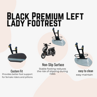 Heavy duty Black Premium Left lady footrest for vida V1/V1 Pro/V1 plus/V2/V2 Pro/V2 plus
