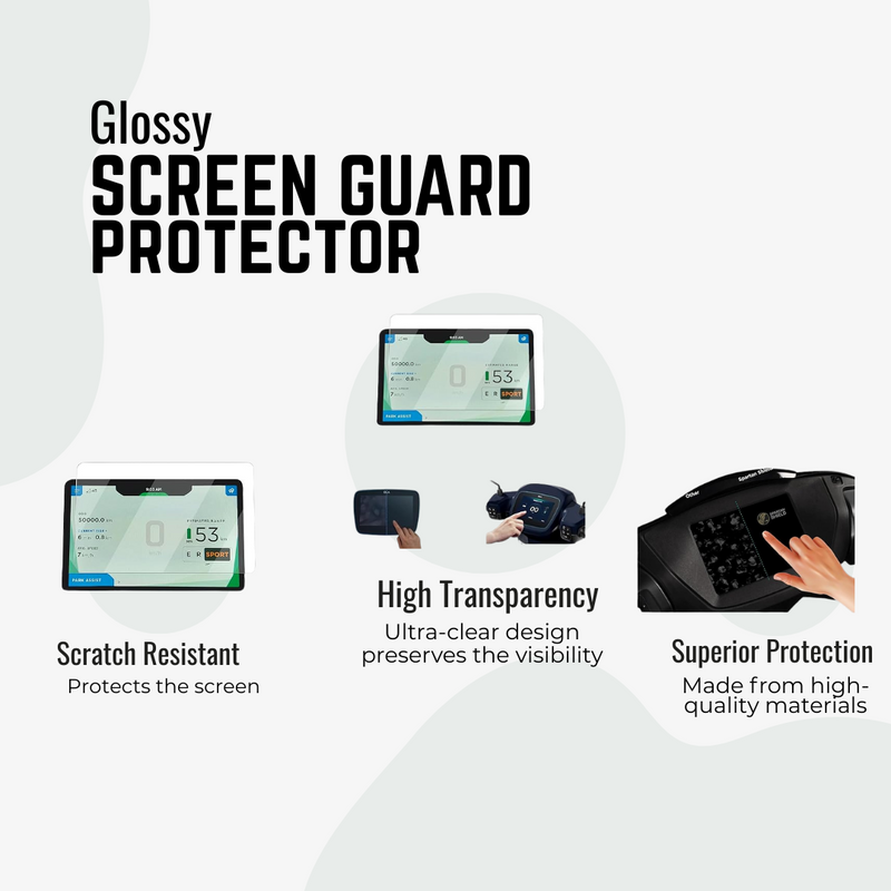Glossy screen guard protector for Ather 450 and 450X