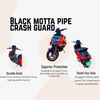 Black motta pipe crash guard with sliders for vida V1/V1 Pro/V1 plus/V2/V2 Pro/V2 plus