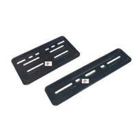 Universal No. Plate Frame Set Plastic