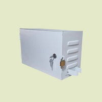 Universal charger safety box with dual lock,dual sockets,MCB and charger jack holder