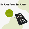 Ola No. Plate Frame Set Plastic