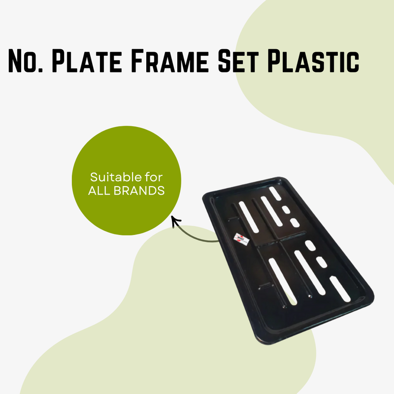 Ola No. Plate Frame Set Plastic