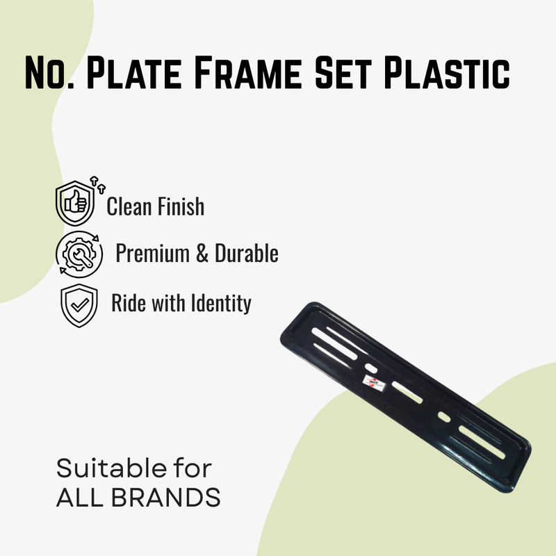 Ola No. Plate Frame Set Plastic
