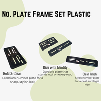 Ola No. Plate Frame Set Plastic