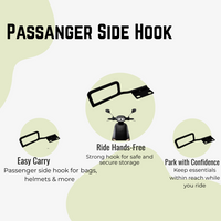 Passanger Side Hook | Ladies Handle | Hook for Convenient hand support - OLA S1 Air/S1 Pro Gen2/S1 X/X+/Gen 3 (Black)