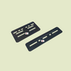 Universal No. Plate Frame Set Plastic